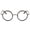 Black + Grey, variant on Vintage Small Round Optical Eyeglass Frame Retro Classic Design with Spring Hinge for Men and Women
