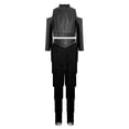 thumbnail image 4 of Aislor Girls Latin Jazz Modern Salsa Ballroom Dance Outfits Tassel Crop Tops with Fringe Pants Set Dancewear Black 8, 4 of 7