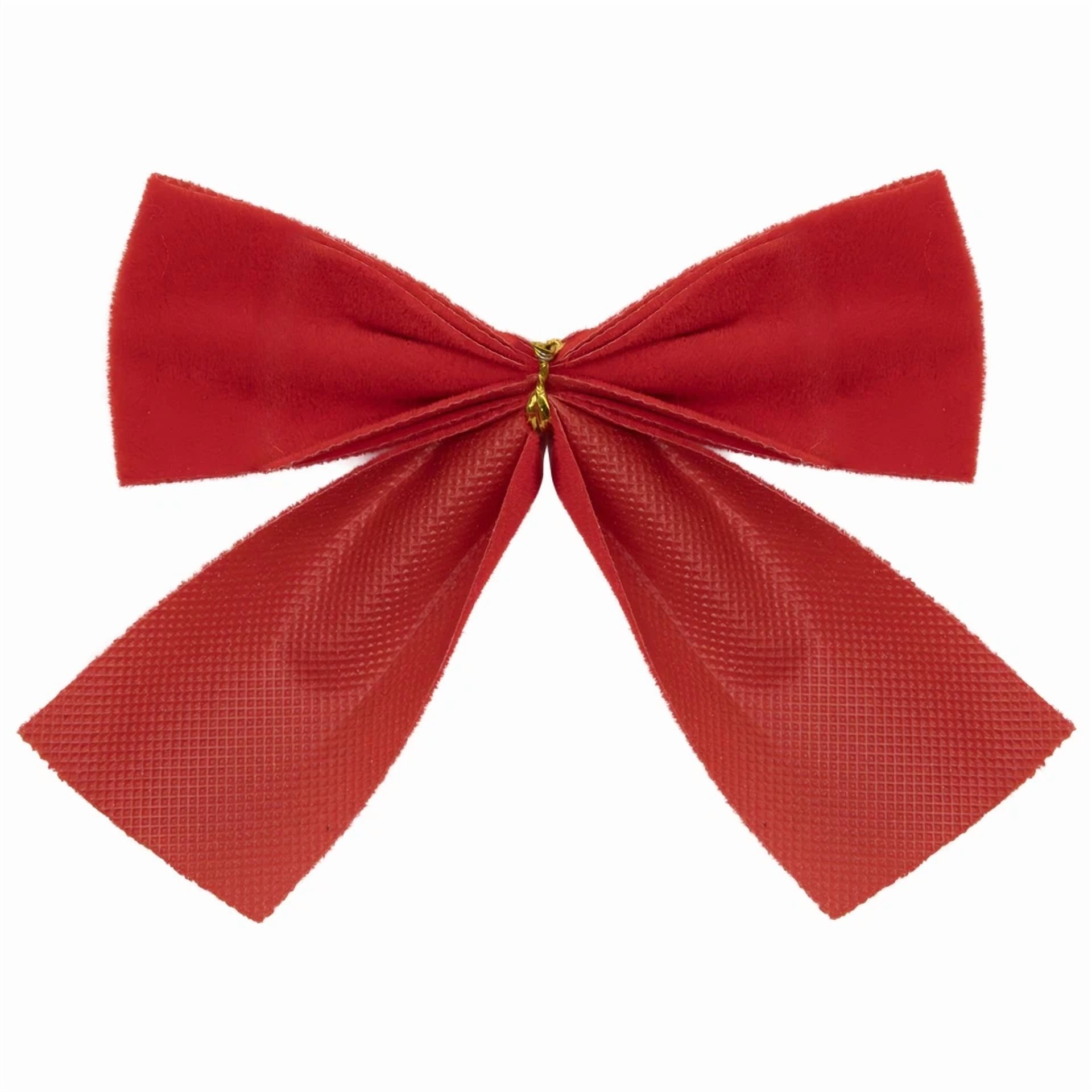 Northlight Pack Of 14 Red Mini Velveteen Christmas Bow Decorations 2.5