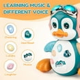 thumbnail image 3 of Vanmor Musical Crawling Toys Penguin, Learning Moving Walking Dancing Toy with Music & Lights for Birthday Gifts, 3 of 6