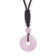 thumbnail image 1 of Zhuge Colgante de collar hecho a mano, collar de piedra natural vintage, colgante con hebilla de seguridad, collar curativo (rosa), 1 of 5