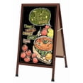 thumbnail image 2 of Aarco Products  A-Frame Sidewalk Black Acrylic Board - Cherry - 24in.W x 42in.H, 2 of 2