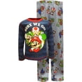 thumbnail image 1 of Super Mario Brothers Boys Super Mario Here We Go Striped Pajamas (8), 1 of 1