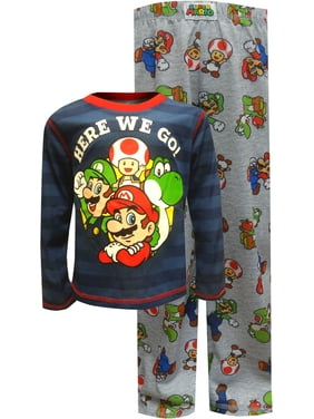 Super Mario Bros Boys Pajamas Walmart Com