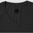 thumbnail image 4 of Russell - Camiseta de manga corta con cuello V Modelo HD hombre caballero (Negro), 4 of 5