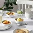 thumbnail image 7 of Small White Bowls Set of 8, 10 Oz Ice Cream Bowls - Little Ceramic Bowls for Bouillon,Side Dishes, Dessert, Oatmeal, Fruit, Portion Control - Dishwasher & Microwave Safe., 7 of 7