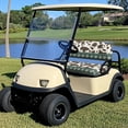 thumbnail image 2 of Uorisanigo Elastic Aztec Cow Pattern Golf Cart Seat Soft Golf Cart Seat Covers 2 Passenger Easy to Install Backrest and Seat Covers for EZGO, Club Car and More 2-Seat Golf Carts, 2 of 7