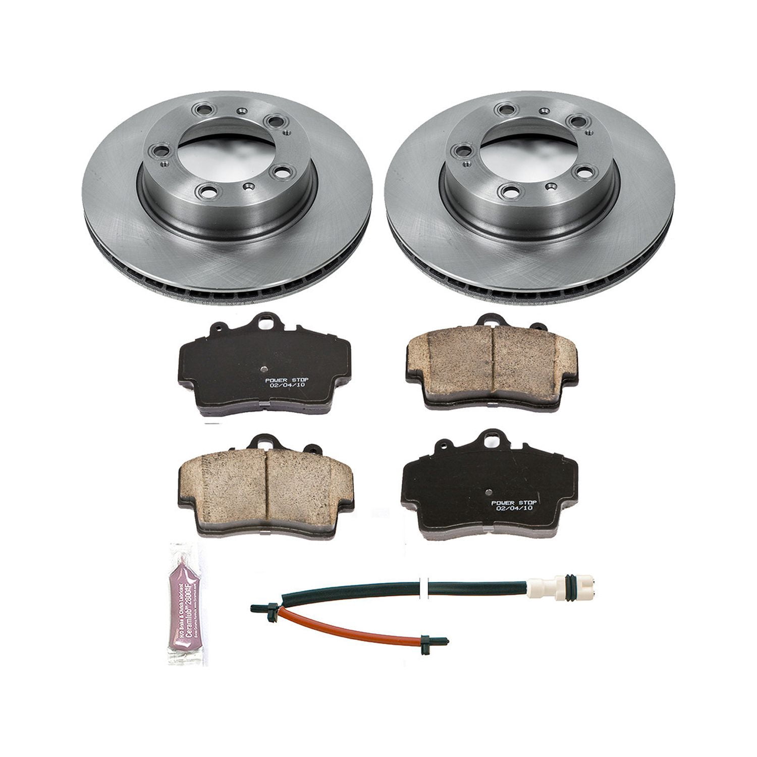 Power Stop Front Stock Replacement Brake Pad and Rotor Kit KOE850