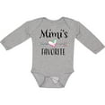 thumbnail image 3 of Inktastic Mimi's Favorite- Heart Grandchild Boys or Girls Long Sleeve Baby Bodysuit, 3 of 5