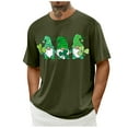 thumbnail image 5 of lcziwo Mens St Patricks Day T Shirts Funny and Cute Gnome Graphic Tees 2025 Spring Summer Casual Crew Neck Short Sleeve Blouses,Green,S, 5 of 6