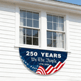 thumbnail image 6 of 250 year anniversary Birthday Bunting Flag, 1776-2026 Commemorative Patriotic Fan Banner, 1.5x3 FT with Brass Grommets, 6 of 6
