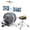 blue, variant on Danolapsi 3 Piece Kids Drum Set with Cymbal, 2 Drumsticks, Pedal, 2 Tom,Beginner Junior Drum Kit with Throne Stool, Musical Instruments for Boys and Girls