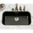 thumbnail image 2 of Houzer Porcela 31 in Black Porcelain Enamel Steel Undermount Single Bowl Kitchen Sink - PCG-3600 BL, 2 of 8