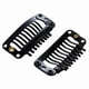 thumbnail image 2 of 200Pcs Clip Negro de Dientes para Clip de Broche de Presion de Extension de Pelo para El Uso de DIY (Negro) 32MM L, 2 of 5