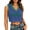 152#Blue, variant on 2026 Cropped Tank Top Soccer Fans Brazil Jersey Sleeveless V-Neck Sport Tee Summer