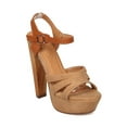 thumbnail image 1 of New Women Elegant Collection Lizeth-1 PU Open Toe Platform Chunky Heel Sandal, 1 of 5