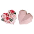 thumbnail image 2 of Portable Soap Flower Box Perfect Gifts Cream Heart-shape Decorative Flower Gift Box for Festival-Pink, 2 of 8