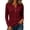 7# Wine, variant on Women's Waffle Knit Henley Top Long Sleeve Shirts 2026 Fall Soft Lightweight Relaxed Button Up V Neck Dressy Casual Blouses