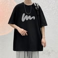 thumbnail image 3 of Men‘s Cotton Oversized T-shirt Loose Tops Tshirts For Clothing Breathable Casual Pattern Short Sleeve Tees Streetwear Recommend, 3 of 6