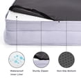 thumbnail image 4 of Cama ortopédica para perros Bedsure, 71 cm, impermeable, color lavanda, 4 of 9