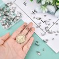 thumbnail image 3 of 50 Pcs Boucles d'Oreilles Feuille d'Érable en Acier Inoxydable Style Feuille avec Boucle Boucles d'Oreilles Forme Feuille avec Écrous pour Fabrication de Boucles d'Oreilles DIY, 3 of 4