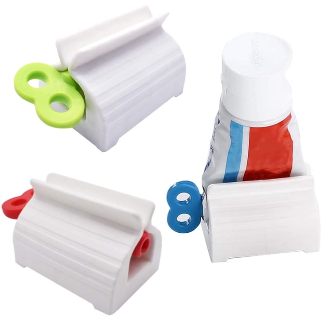 Otros productos para el hogar 3 Pieces Rolling Tube Toothpaste Squeezer Multifunction Manual Rotate Toothpaste Toothpaste Seat Holder Stand Saves Toothpaste