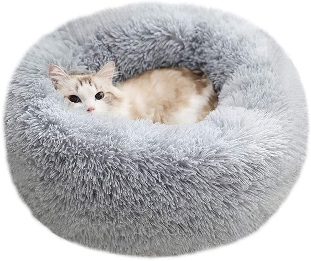 Modern Soft Plush Round Pet Bed For, Round Cat Bed