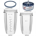 thumbnail image 3 of Piezas de Repuesto de Licuadora para 600W/900W Pro, Vasos de 32 Oz y 24 Oz con Cuchilla Extractora de Repuesto, 3 of 5