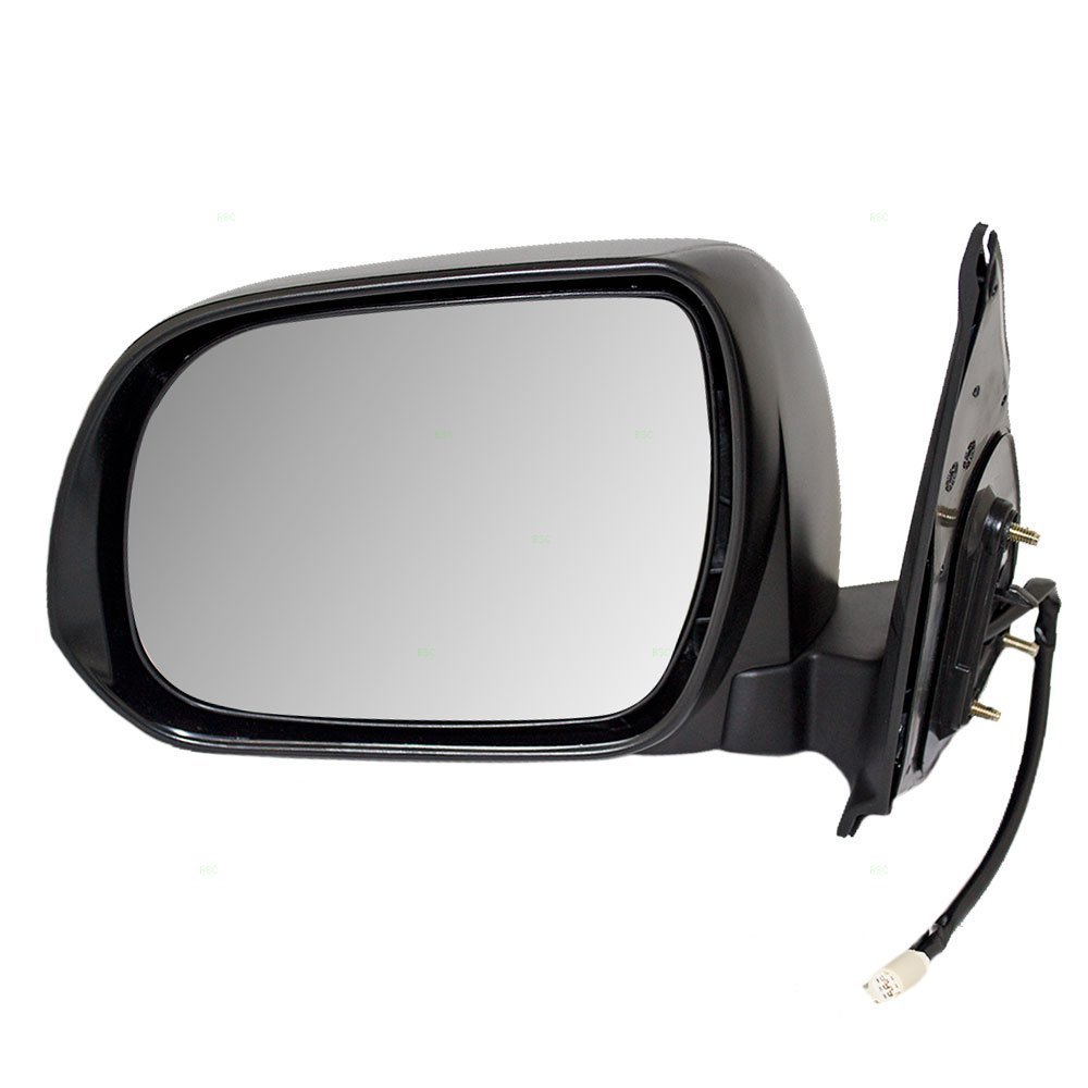 Drivers Power Side View Mirror Textured Replacement for Toyota