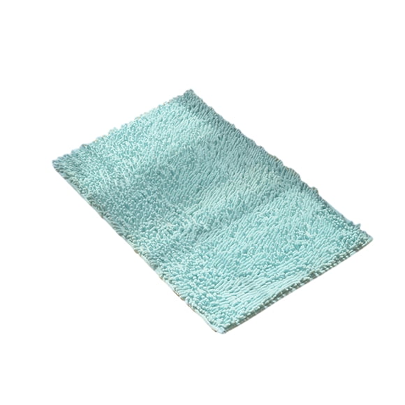 Bewildely Alfombra de chenilla - Absorción rápida y fuerte Sin desprendimiento Textura Absorbente inferior antideslizante Juegos de accesorios de baño Cielo azul 40 cm * 60 cm