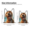 thumbnail image 2 of Balery Blue Sky Cute Dog Pattern Drawstring Backpack Bag Sport Gym Sackpack Cinch Bags Pattern Drawstring Backpack Bag Sport Gym Sackpack Cinch Bags -Small, 2 of 6