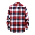 thumbnail image 2 of Gubotare Men'S T-Shirts Men's Western Cowboy Long Sleeve Pearl Snap Casual Work Shirts,Red 42, 2 of 4