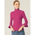 thumbnail image 2 of INSPIRE CHIC Women's Pullover Turtle Neck Slim Knit Sweater Top, 2 of 6