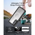 thumbnail image 3 of baomifa-Magnetic for Samsung Galaxy S25 Edge Case with Screen Protector [IP68 Waterproof] Compatible with Magsafe Full Body Rugged Military Grade Shockproof Bumper Case for Galaxy S25 Edge Black, 3 of 4