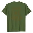 thumbnail image 4 of NAMTYQX Ladies Tops and Blouses Short Sleeve Casual Cool mit Muster Patterned Oversized Crewneck Stretch Loose Womens Tops Dressy Casual Army Green Size S, 4 of 5