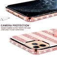 thumbnail image 5 of Apple iPhone 11 Pro Max 6.5inch Case Glitter Cute Ring Kickstand Pink Clear Shock Proof Protective Phone Case - Rose Gold Stripe, 5 of 6