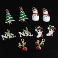 thumbnail image 2 of 2x 20x Navidad Mezclado Chapado en Oro Colgante Joyería Artesanía Resultados, 2 of 9