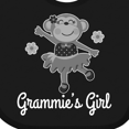 thumbnail image 4 of Inktastic Grammie Girl Ballerina Monkey Girls Baby Bib, 4 of 4