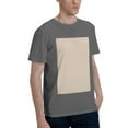 thumbnail image 2 of Bingfone Brown Gingham Men'S Loose Fit Short-Sleeve Pocket T-Shirt, 2 of 7