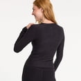 thumbnail image 2 of Women's FLX Wander Long Sleeve Tee Color: Black Heather Size: X LARGE, 2 of 4