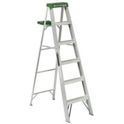 Louisville 6' Aluminum Standard Step Ladder 5 Step - 39.4" x 20.5" - Aluminum