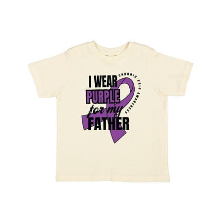 

Inktastic Chronic Pain I Wear Purple For My Father Gift Toddler Boy or Toddler Girl T-Shirt
