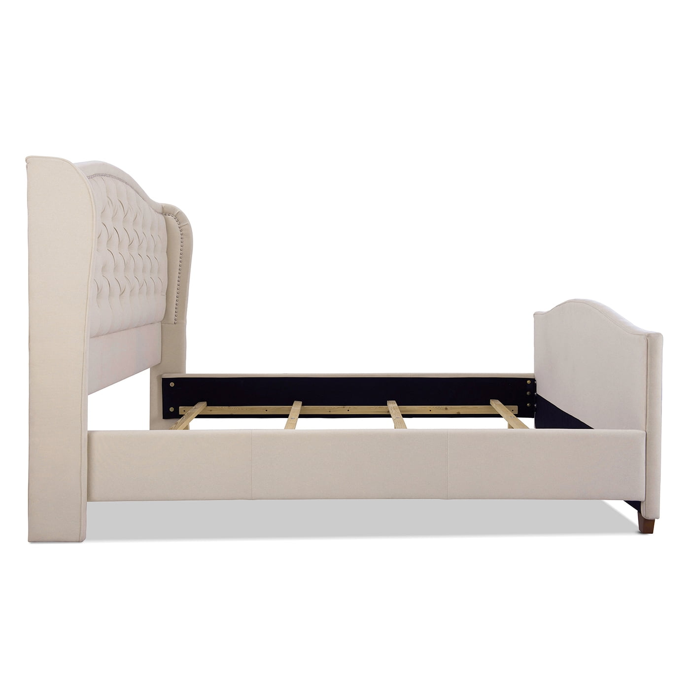 Jennifer Taylor Home Marcella Tufted Wingback King Bed Sky Neutral