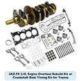 thumbnail image 3 of Kit de reconstrucción de motor 2AZ-FE 2.4L con kit de sincronización de varillas de cigüeñal para Toyota, 3 of 11