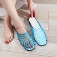 thumbnail image 4 of Primegos Women Lattice Mules, Closed Toe Breathable Slippers, Summer Slip-on Jelly Shoes Siesta Flats for Beach Vacation Daily Errands, 4 of 8