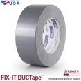 thumbnail image 2 of Intertape 6900 Duct Tape, 1.87 in W x 55 yd L, Poly Coated Cloth Backing, Silver, 7 M, 2 of 6