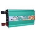 thumbnail image 3 of Dvkptbk Pure Sine Wave 300W Power Inverter 12V to AC 220V Car Plug Inverter Adapter Power Converter with 2A USB Charging Ports & 2 Battery Clamps Green Power Inverter Camping Accessories on Clearance, 3 of 9