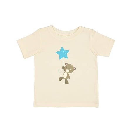 

Inktastic Cute Bear Bear with Balloon Little Bear Star Gift Baby Boy T-Shirt