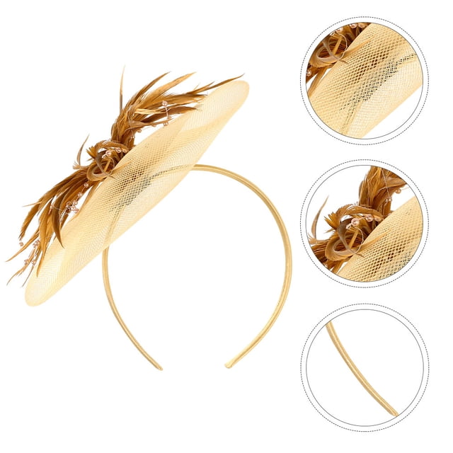 WASHWEPE 1Ud Para Dorado Con Plumas Para Fiesta Y Ocasiones Especiales