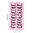 thumbnail image 2 of Hot selling goods!10 Pairs Reusable Self Adhesive Eyelashes Natural Thick False Lashes Extension No Glue Or Eyeliner Needed, 2 of 2